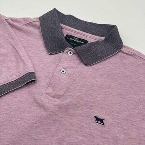 Rodd & Gunn Polo Shirt Men's Large Pink New Haven Sports Fit Cotton Pullover